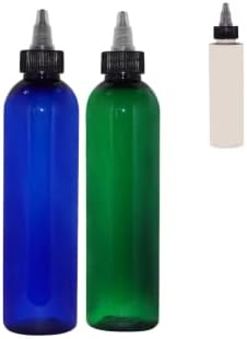 Комплект от 2 Пластмасови Бутилки с апликатор + БОНУС шише Natural обем 8 унции | Кръгли бутилки Бостънския производство