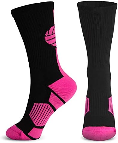 Чорапи за отбора ChalkTalkSPORTS с наполовина мека подплата | До средата на прасците | Волейбол | Различни цветове