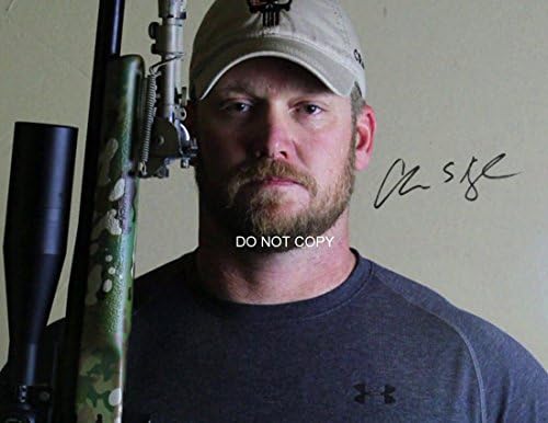 Крис Кайл, Американски снайперист, преиздаване, снимка на плакат 11x14 с автограф на 4 RP