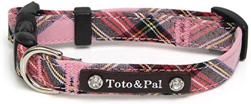 Яка от кралската шотландки Toto & Pal в клетката (със Swarovski), розов, 0,8 инча (20 мм)