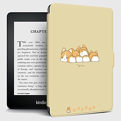 Калъф LYZGF за Kindle - калъф с принтом сладък кученце corgi за седалките Kindle Paperwhite (версия 2012-2020) Мек