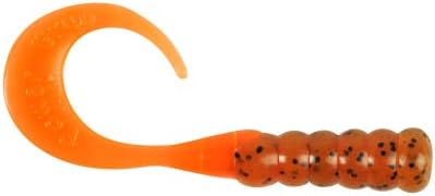 Ларвите на Berkley PowerBait с лентови вериги опашка, Тиква семе /Флуоресцентно оранжево, 3 инча (15 броя)