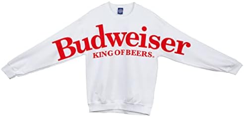 Свитшот Budweiser King Of Beers, с широки ръкави и принтом Crew