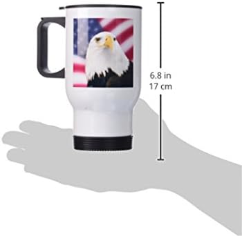 3 Чаша за пътуване с Патриотичен флага на сащ и белоголовым Орланом от Неръждаема Стомана, 14 грама