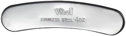 Фляжка Visol David от неръждаема стомана, в 4 унции, матов металик, малка, хромирани