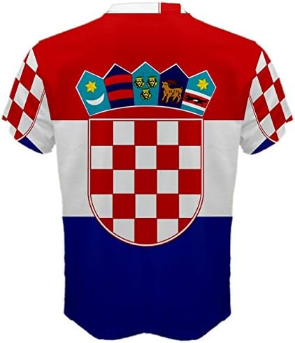 Аэроспортивная Облекло Sublimated Спортен Трикотаж с хърватско Флага