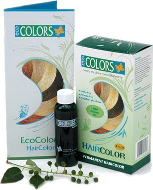 EcoColors Цвят на косата в Червеникаво-кафяво - 8 л (2 грама на боята и 2 грама на възложителя)