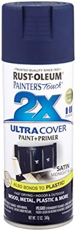 Painter's Touch® 2X™ 12 Грама Тъмно Синя боя-спрей за покриване на Сатиновой боя [Комплект от 6 броя]