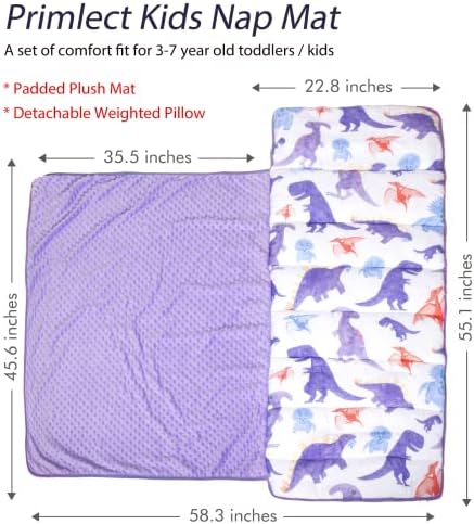 Подложка за спане - Подложка за спане на деца с възглавница и флисовым одеяло - Подложка за спане 55 * 23 * 2 за