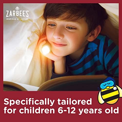 Универсално средство срещу кашлица нощно Zarbee's Kids за деца 6-12 години с Тъмен мед, куркума на прах, витамини