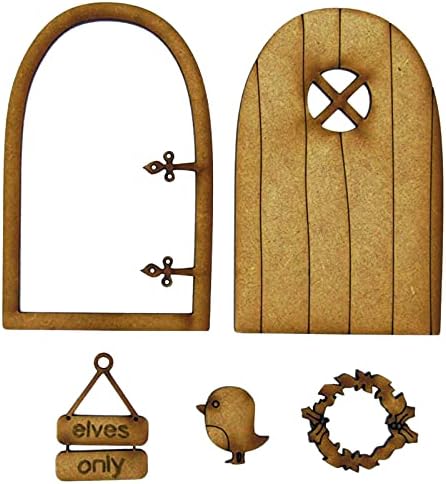 Комплект геометрични статуи на Врата на врата. Дървената рамка, която Сглобяване на Комплект Дървени Орнаменти от