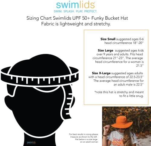 Плувни шапки в стил Фънки-Кофа за мъже, жени, деца и Бебета - UPF 50+ Слънчеви шапки Boonie - Найлон и Ликра