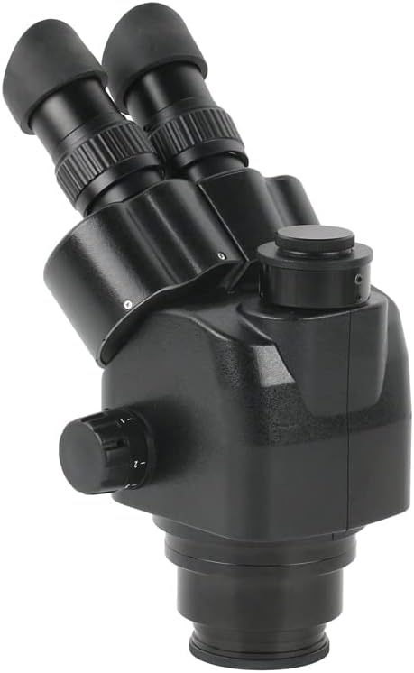 Обзавеждане за лабораторен микроскоп 5X-55X Simul-Focus Trinocular Microscopio Zoom Стерео Корона микроскоп 0.5
