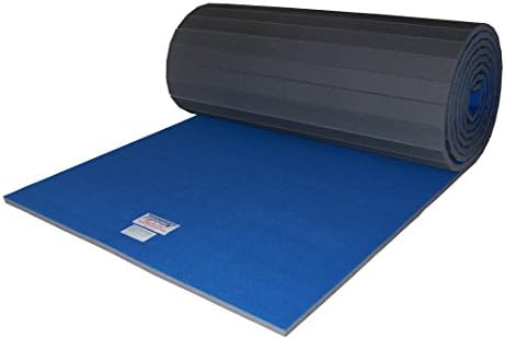 Еластичен поролоновый килим Tiffin Eco Carpet 6x42 за гимнастика и черлидинга (син, 1-3 / 8 )
