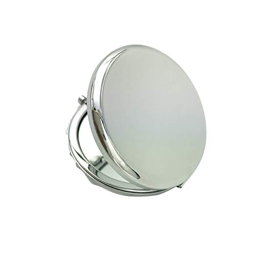 Grey990 1 бр. поп Дизайнерско Огледало с Кръгла форма, с двустранно инструмент за грим - 6,5 см /2,56 инча (прибл.)