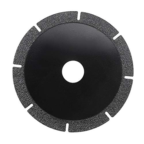 диамантени Преустановяване на колела uxcell 4,5 Шлайфане диск с Насечками за Камък, Керамика, Стъкло, 80 г Черен