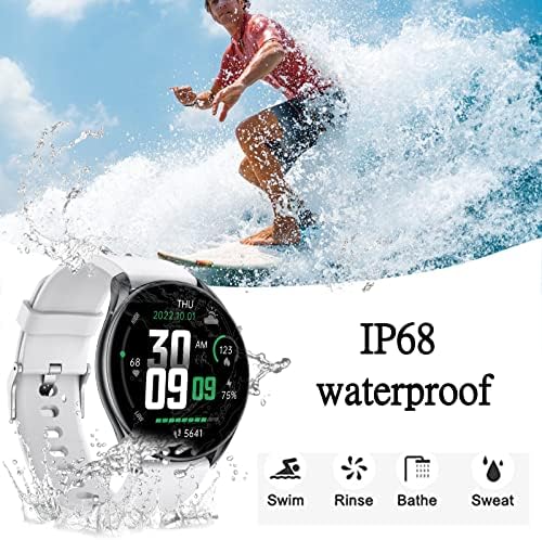 Умен часовник YIISU за жени и мъже, Водоустойчиви смарт часовници за фитнес Ip68 с пульсометром СЪРЦЕ, проследяване