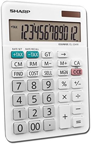 Бизнес калкулатор Sharp EL-334WB, Бяла 4.0