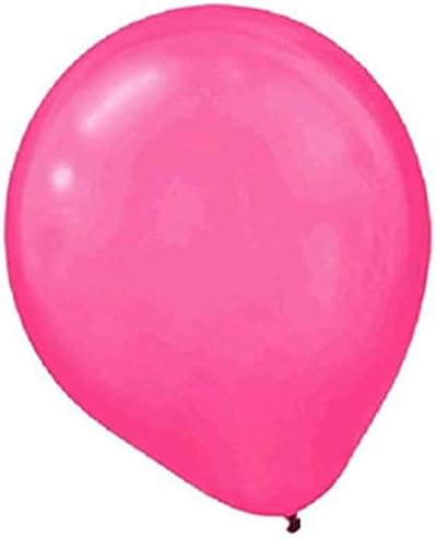 Балони от латекс Amscan, Един размер, Розови