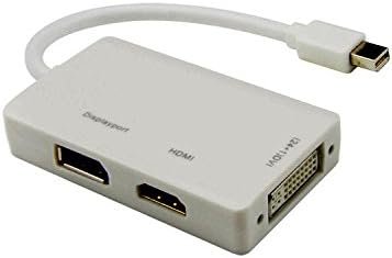 Конвертор видео карта Rocsai 3 в 1 Mini Displayport към HDMI на DVI Displayport