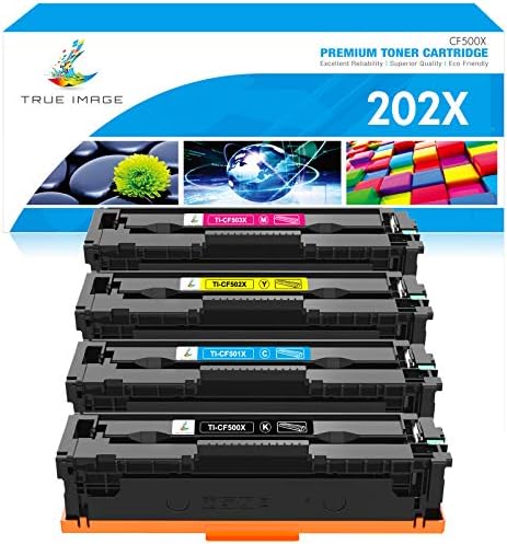 Подмяна на касетата с тонер за принтер, съвместим с TRUE IMAGE, за тонер на вашия принтер HP 202X CF500X CF500A