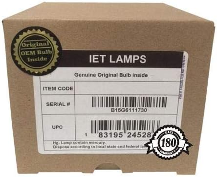 Лампи IET - Истинска оригинална замяна на лампата с корпус OEM за проектор PANASONIC ET-LA785 (захранва от Matsushita)