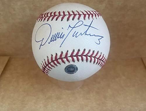 Холограма на Денис Мартинес Индианс/ориолс с автограф M. l. Тренировъчен Mlb бейзбол - Бейзболни топки с автографи