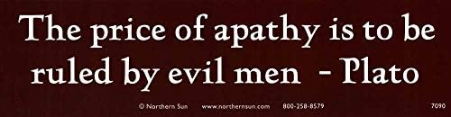 Северното Слънце Цената Апатия - да бъде под властта на Зли Хора - Plato - Магнитен стикер на Бронята /Decal Magnet