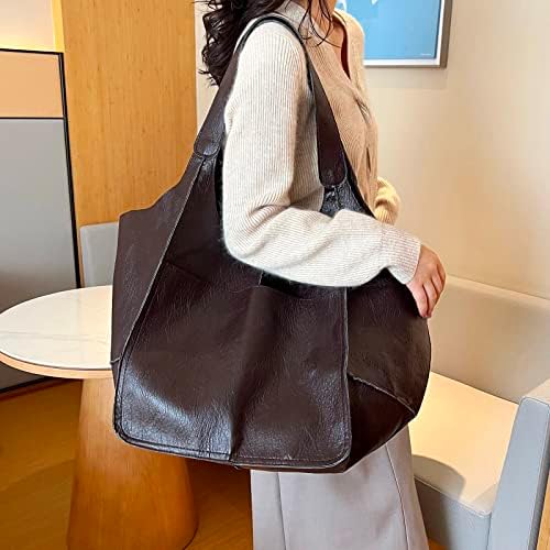 Дамски чанти-скитник FVOWOH, Нови Обикновена Прости чанти в Европейския и американския стил, Големи чанти От Мека