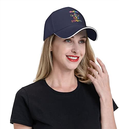 Бейзболна шапка с Флага на Информираност за Аутизма, Моющаяся Регулируема бейзболна шапка възстановяване на предишното
