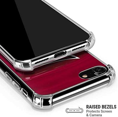Прозрачен калъф за телефон Skinit, Съвместим с iPhone 8 - Официално Лицензиран дизайн NFL Arizona Кардиналите