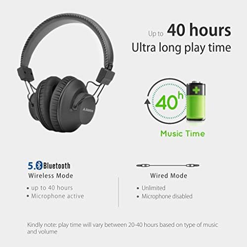 Avantree Audition Bluetooth 5.0 Безжични и жични слушалки в ушите с микрофон за гледане на телевизия на компютъра,