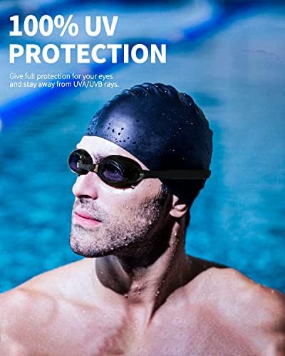 Очила За Плуване Aegend 2 Pack, Очила За Плуване С Плосък Лещи За Възрастни Мъже Жени Младежи