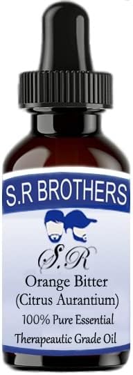 S. R Brothers Горчив Портокал (Citrus Aurantium) Чисто и Натурално Етерично масло Терапевтичен клас с Капкомер