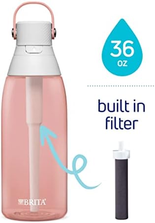 Случайна бутилка за вода Brita с соломинкой, Множество, От пластмаса, не съдържат BPA, за руж, 36 мл
