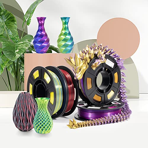 Сноп от нишки Спиралите 3D принтер, Сноп Нишки Спиралите PLA 1,75 мм, в два цвята Конци Спиралите, Коприна PLA