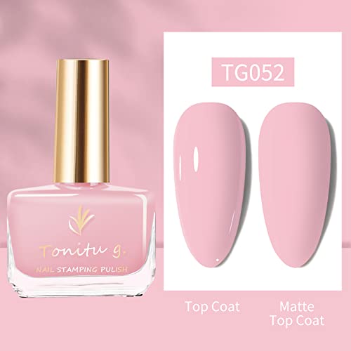 Лак за нокти TONITU G · 8 мл - 6 цвята, устойчиви, быстросохнущий, Комплект лакове За нокти, Популярен с Ярък Дизайн