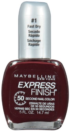 Лак за нокти на Maybelline New York Express Finish 50 Second, Основния и Горния слой на 10, 0,5 течна унция