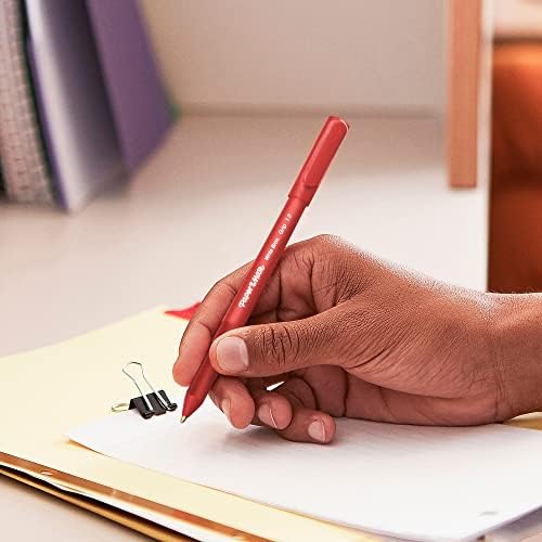 Химикалки Книга Mate® Write Bros Grip, Със Средна Заострением, 1,0 мм, Червен корпус, с Червено мастило, Опаковки