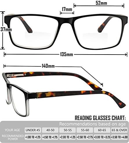 Бифокални Очила за четене Yogo Визия за мъже и жени, Правоъгълни мультифокальные Очила за четене с кутия пролетта