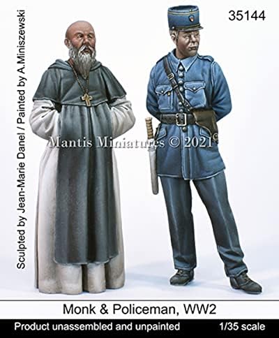 Миниатюрен Богомолка 1/35 на Втората световна война, френски, Определени за монаси и полицаи от смола Man35144