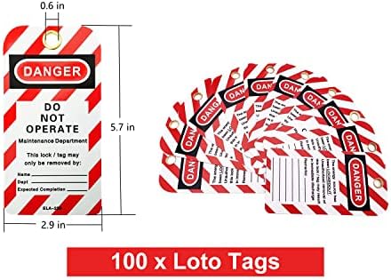 SAFBY с ключ от 100 Различни блокировочных маркировочных брави със 100 маркировочными маркировочными на етикети