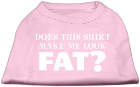 Mirage Pet Products 20-Инчов Тениска Does This Shirt Make Me Look Fat с Трафаретным принтом за домашни любимци,