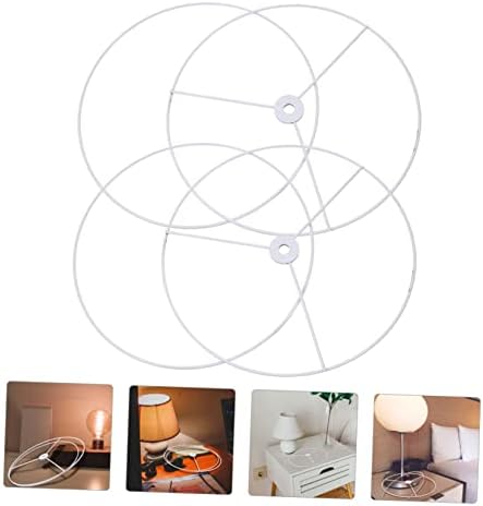 YARNOW 2 комплекта за Домашно Железен Кръг Абажура За производство на Фасунги, Здрава лампа за подвесного на притежателя,