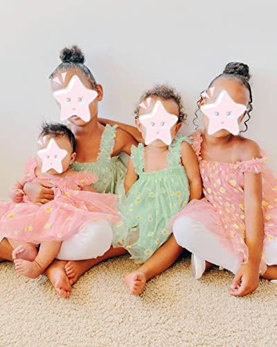 AGQT/Рокля-пакетче с Цветя за малки момичета, Рожден Ден, Фатиновые Рокли-ризи, в Размер на 9 м-4 м
