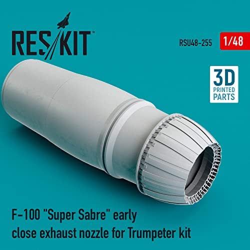 Reskit RSU48-0255 1/48 F-100 Super Sabre Выпускное дюза за Ранно затваряне за Trumpeter комплект (1/48)