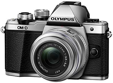 Беззеркальная фотоапарат Olympus OM-D E-M10 Mark II с обектив 14-42 мм II R (сребрист)