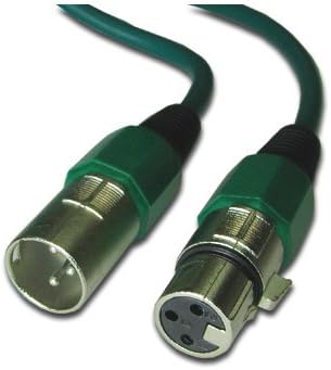 Удлинительный кабел Yovus XLR за мъже и жени с 3-пинов микрофон Lo-z (25 фута, червен)