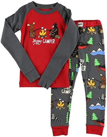 Топли пижамные комплекти Мързел One с дълги ръкави за момичета и Момчета, Уютни, Удобни, Забавни Детски Пижамные Комплекти, Животни, мечки и Лосове
