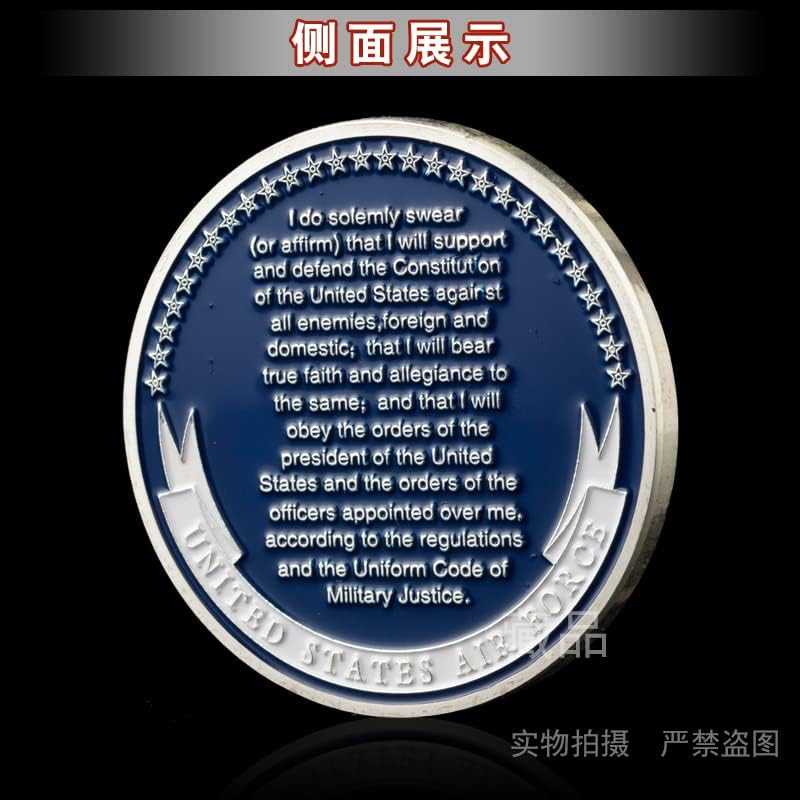 Бойно Командване на ВВС на САЩ Възпоменателна Монета С Логото на Събиране на монети Щастлив Посеребренный Армейски